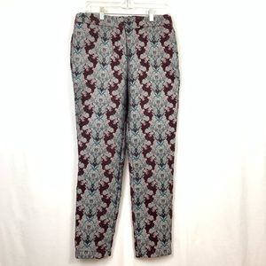 ASOS AFRICA Ankle Pant Purple Jacquard